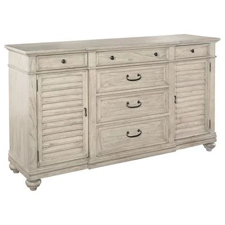 Six Drawer, Two Door Dining Storage Buffet